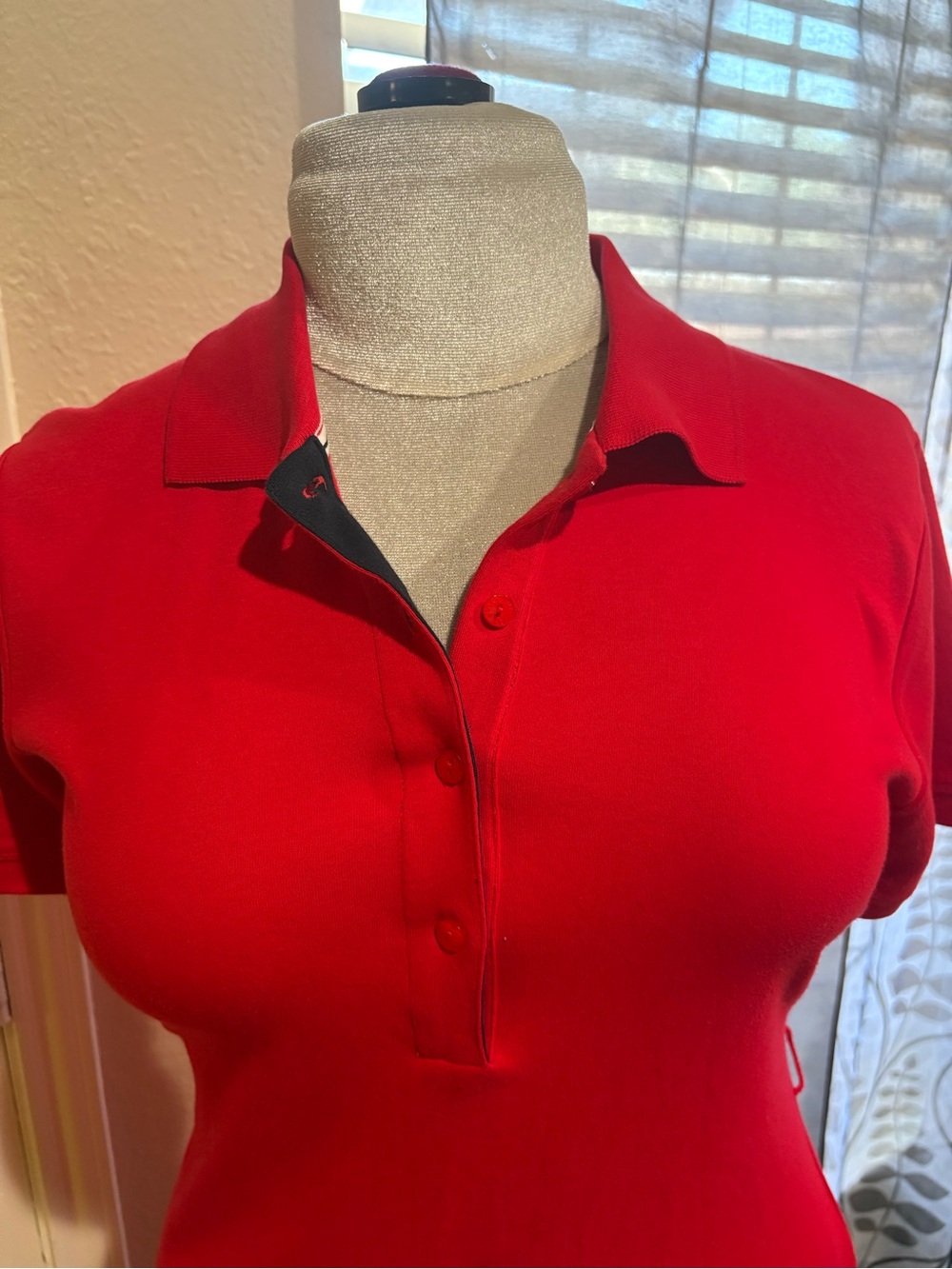 Women’s Red Polo Shirt - Classic Short Sleeve